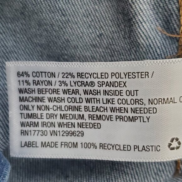 Art Class Girl's Adjustable Waist Pleated Denim Jean Skirt NEW Size L(10/12 - Picture 10 of 14